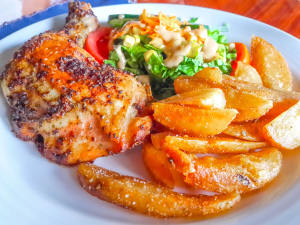 Chicken French Fries Aguila De Osa Drake Bay
 - Costa Rica