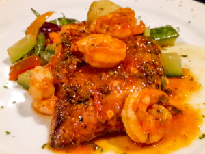 Fish Shrimp And Over Sauteed Vegetables
 - Costa Rica