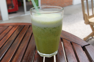 cucumber pineapple parsley juice falafel cafe 
 - Costa Rica