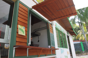 falafel cafe window 
 - Costa Rica