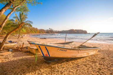 Fishing Boat On The Sand Of Playa Pelada In Nosara
 - Costa Rica
