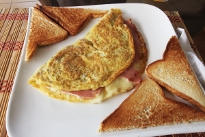ham and mozzarella cheese omelet
 - Costa Rica