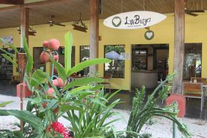 luv burger garden entrance 
 - Costa Rica