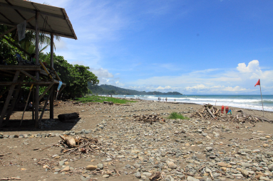 dominical beach attraction lifeguard station 
 - Costa Rica